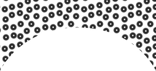 Monochrome Japanese style windmill background material