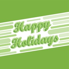 happy holidays greeting card