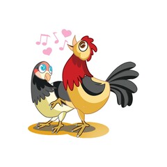 hen singing