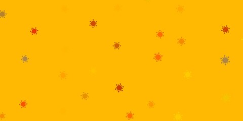 Light yellow vector texture with disease symbols.