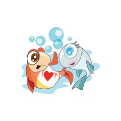 fishes in love