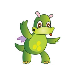dragon waving hands