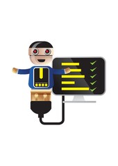 robot connected check list