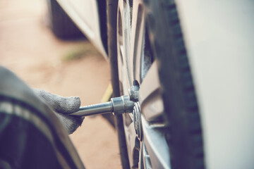 Mechanic man car service repair automobile garage autocar vehicles service mechanical man...