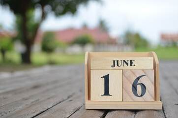 June 16, Number cube with a natural