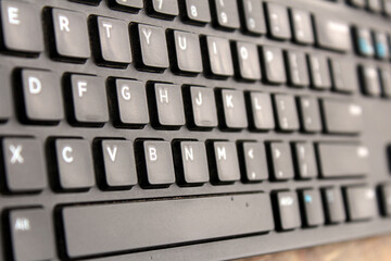 a black color computer keyboard