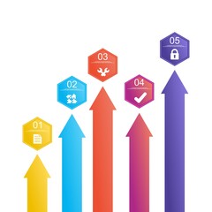 Infographic arrow style