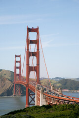 Golden Gate Bridge in  San Fracisco, USA, views from Battery Boutelle