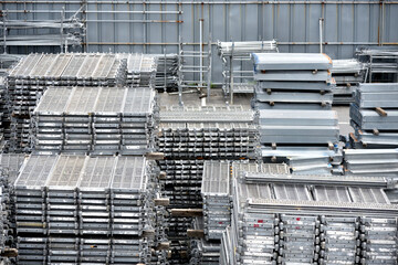 steel scaffolding board: scaffolding material yard