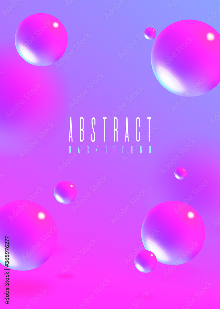 Poster set of abstract fluid 3d background with liquid modern shapes . isolated vector elements