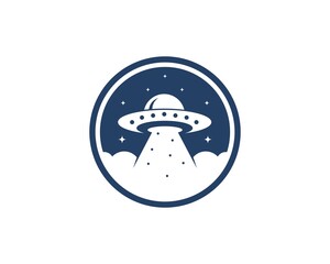 UFO inside the circle night view