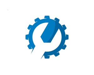 Auto service repair and maintenance logo