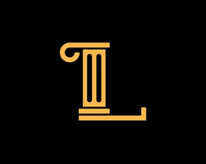 L Letter with pillar law firm