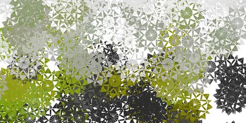 Light brown vector layout with beautiful snowflakes.