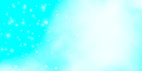Light Blue, Green vector background with colorful stars. Modern geometric abstract illustration with stars. Design for your business promotion.
