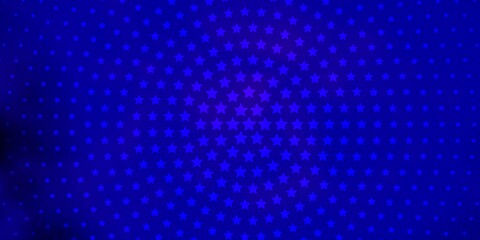Dark BLUE vector pattern with abstract stars. Blur decorative design in simple style with stars. Design for your business promotion.