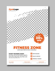 Gym Fitness Workout Training Boxing Exercise Flyer Brochure Template