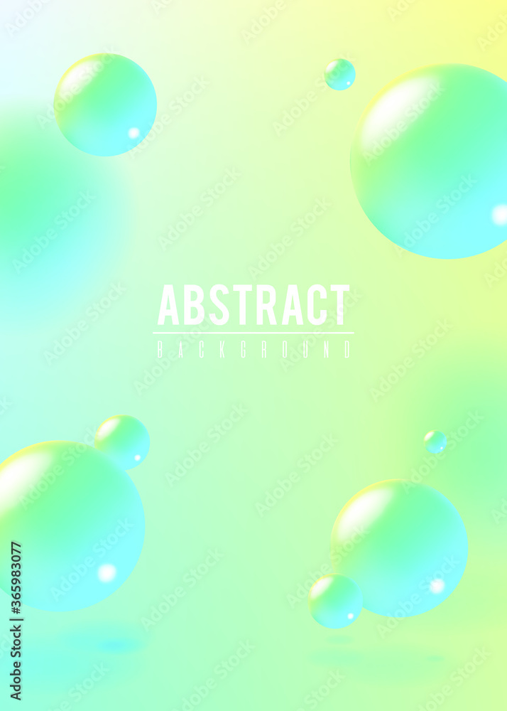 Aufkleber abstract fluid 3d background with liquid modern shapes . isolated vector elements