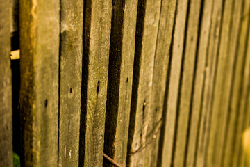 rustic fence made of planks. shabby texture