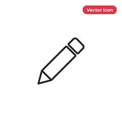 Pen icon vector. Pencil sign
