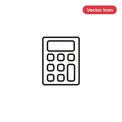 Calculator icon vector. Finance sign