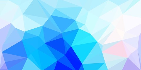 Fototapeta premium Light pink, blue vector poly triangle layout.