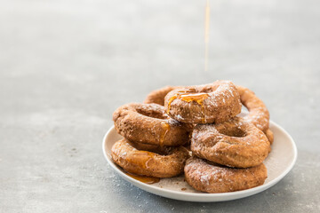 donuts and honey hand made