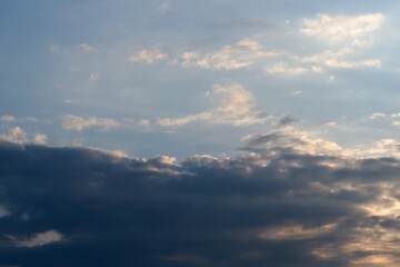 Fototapeta na wymiar dramatic sky with storm clouds