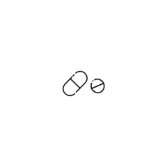 Drug icon. Vector illustration of drugs