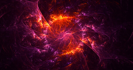 3D rendering abstract round light background