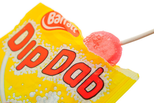London, England - February 06, 2009: Barratt Sherbet Dib Dab, Barratt started to produce the Dib Dab around the 1940's and still produced today in Britain.