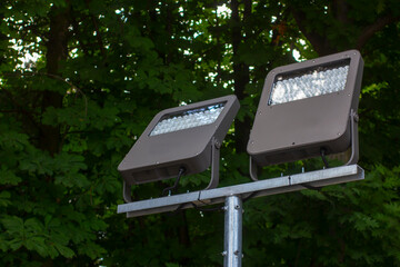 Street spotlight for lighting sculpture