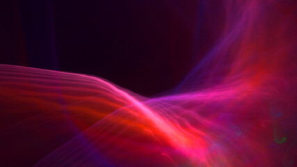 3D rendering abstract colorful fractal light background
