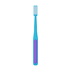 Toothbrush cartoon vector illustration of icon.Cartoon vector icon brush of tooth. Isolated illustration of toothbrush on white background.
