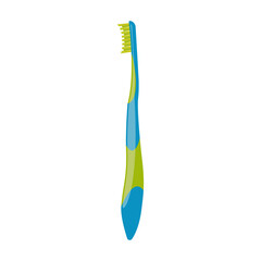 Toothbrush cartoon vector illustration of icon.Cartoon vector icon brush of tooth. Isolated illustration of toothbrush on white background.