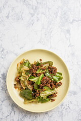 キャベツの肉味噌炒め