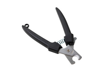 open scissors for claws for pets dogs or cats isolated on white background