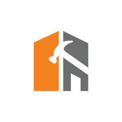 real estate logo , repair home logo