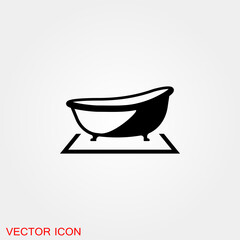 Vector bathroom icon. Premium quality graphic design. Modern signs