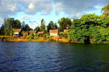 Fototapeta premium African continent, island of Madagascar, Indian Ocean, Pangalanes canal