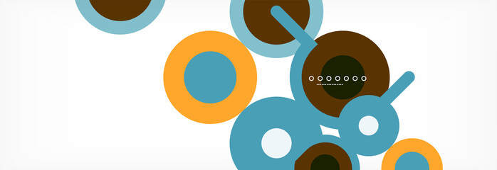 Obraz premium Circles and lines abstract background for covers, banners, flyers and posters and other templates