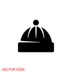 Cap icon in Flat Style. Vector illustration