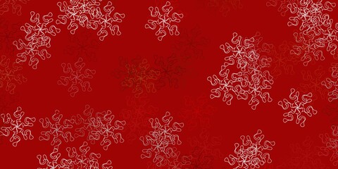 Light orange vector natural layout with flowers.