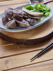 한국 전통음식 순대
