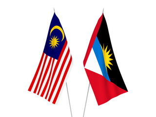 Malaysia and Antigua and Barbuda flags