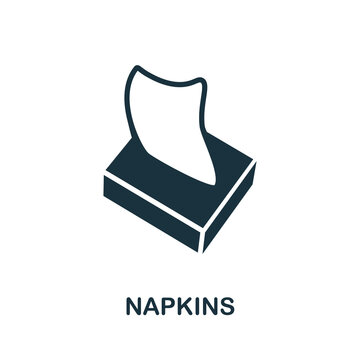 Napkins icon. Simple element from hygiene collection. Creative Napkins icon for web design, templates, infographics and more