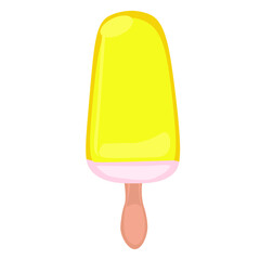 vector illustrations with ice cream. Cartoon style. Can be used for icons or stickers. summer dessert.