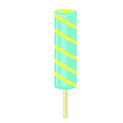 vector illustrations with ice cream. Cartoon style. Can be used for icons or stickers. summer dessert.