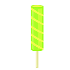 vector illustrations with ice cream. Cartoon style. Can be used for icons or stickers. summer dessert.