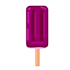 vector illustrations with ice cream. Cartoon style. Can be used for icons or stickers. summer dessert.